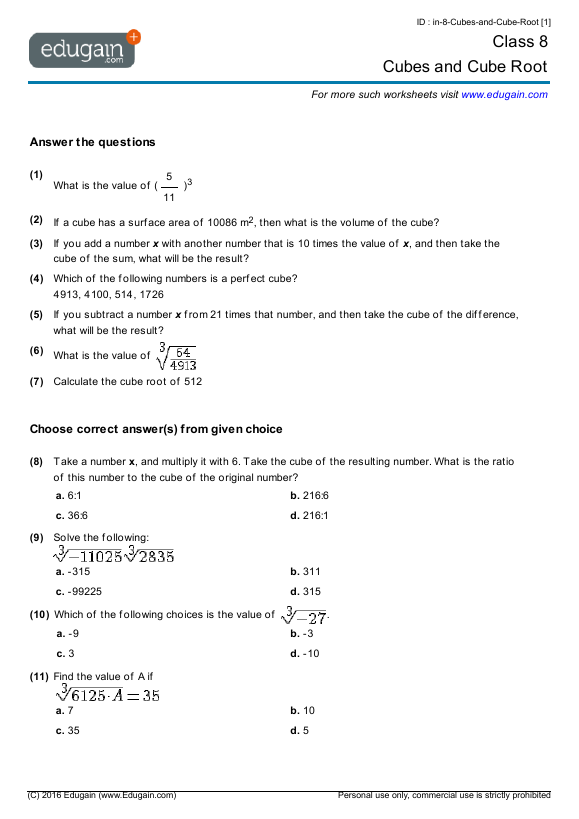 grade-8-math-worksheets-and-problems-cubes-and-cube-root-edugain-uae