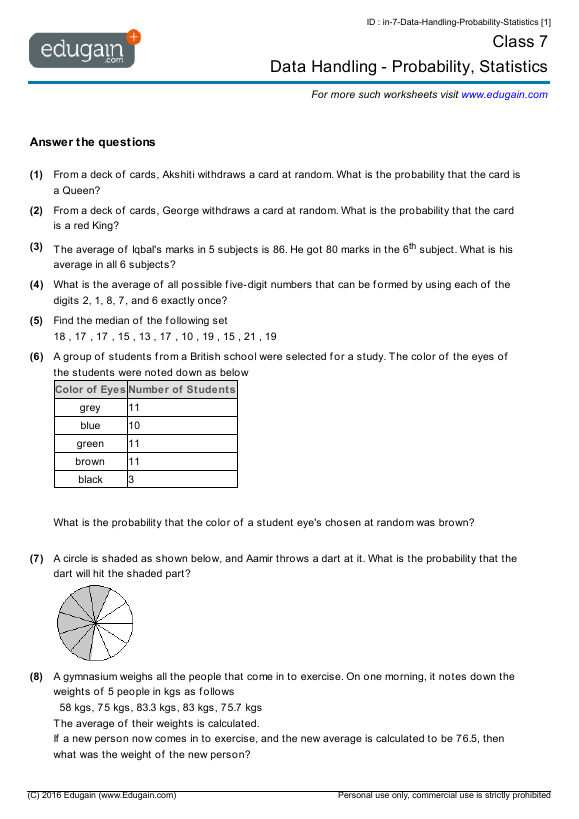 51-grade-7-math-worksheets-statistics